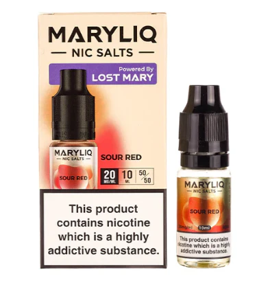 MaryLiq Lost Mary 10mg/20mg Sour Red Nic Salt-£2.99 Cheapest!