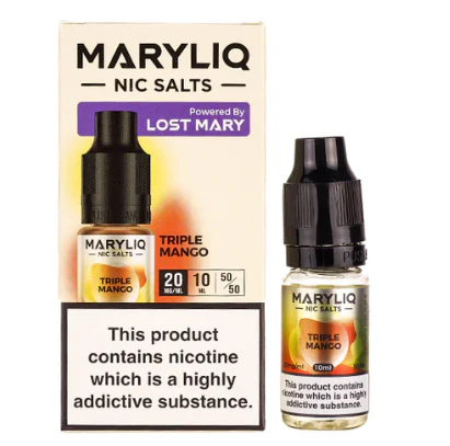 MaryLiq Lost Mary 10mg/20mg Triple Mango Nic Salt-£2.99 Cheapest!