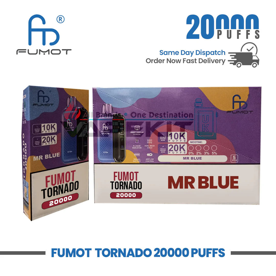 Mr Blue Fumot Tornado 20,000 Puff Prefilled Kit