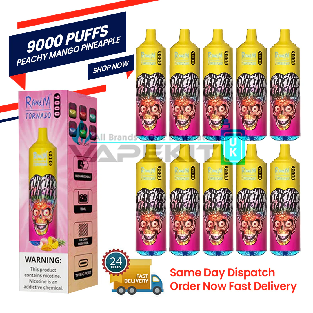 Peachy Mango Pineapple Randm Tornado 9000 Puff Bar