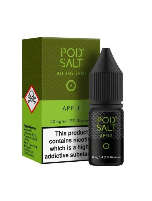 Pod Salt 10ml Apple Nic Salt- Just for £1.99 Cheapest!