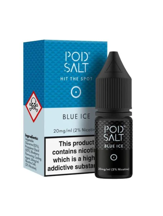 Pod Salt 10ml Blue Ice Nic Salt- Just for £1.99 Cheapest!