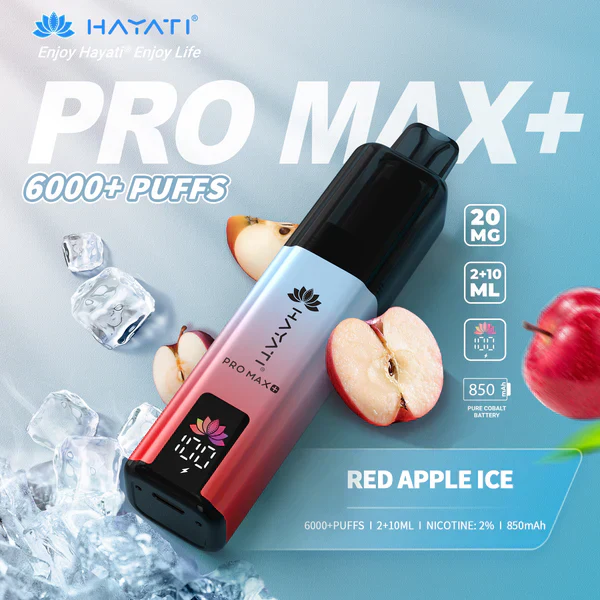 Red Apple Ice Hayati Pro Max Plus 6000 – Buy at £8.95 Only!