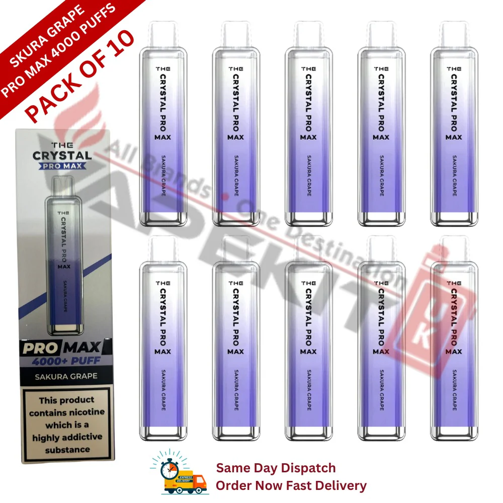 Sakura Grape Crystal Pro Max 4000 Puffs Vape – Buy Now!