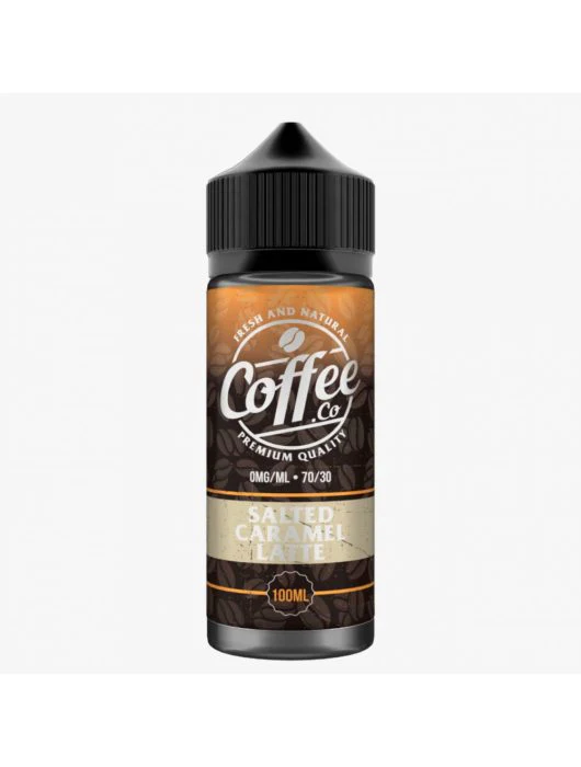 SALTED CARAMEL LATTE 100ML E LIQUID COFFEE CO