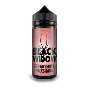 STRAWBERRY MILKSHAKE 100ML E LIQUID BLACK WIDOW