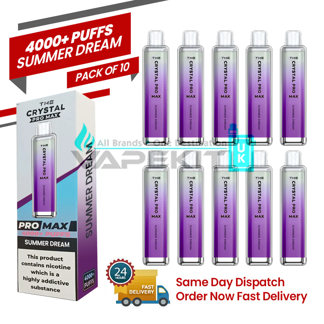 Summer Dream Crystal Pro Max - 4000 Prefilled Vape | Buy at £9.99!