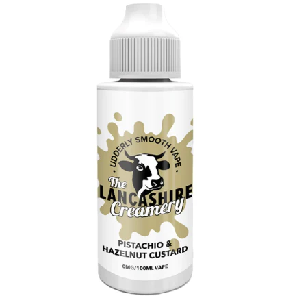 The Lancashire Creamery Pistachio Hazelnut Custard 100ml Shortfill E-Liquid-£8.95