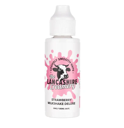 The Lancashire Creamery Strawberry Milkshake Deluxe 100ml Shortfill E-Liquid-£8.95