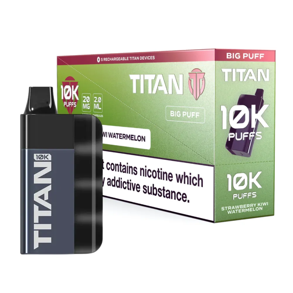 Titan 10K Box of 5 Rechargeable Prefilled Vape | £42.99 - Image 11