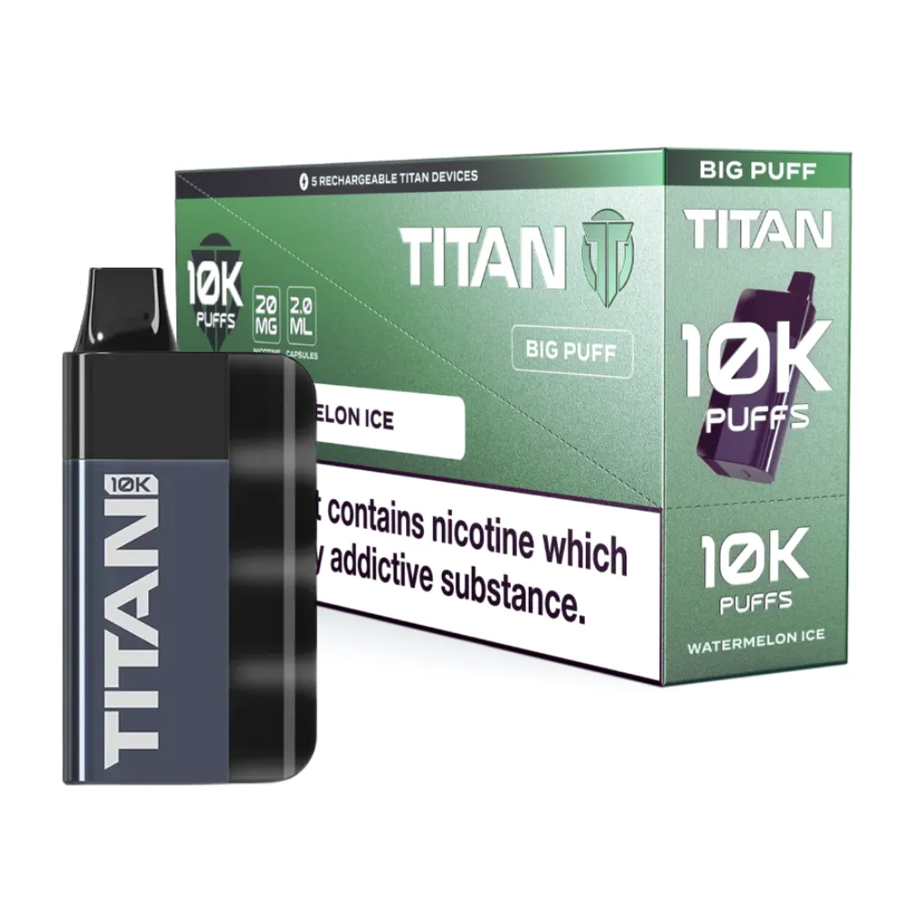 Titan 10K Box of 5 Rechargeable Prefilled Vape | £42.99 - Image 14