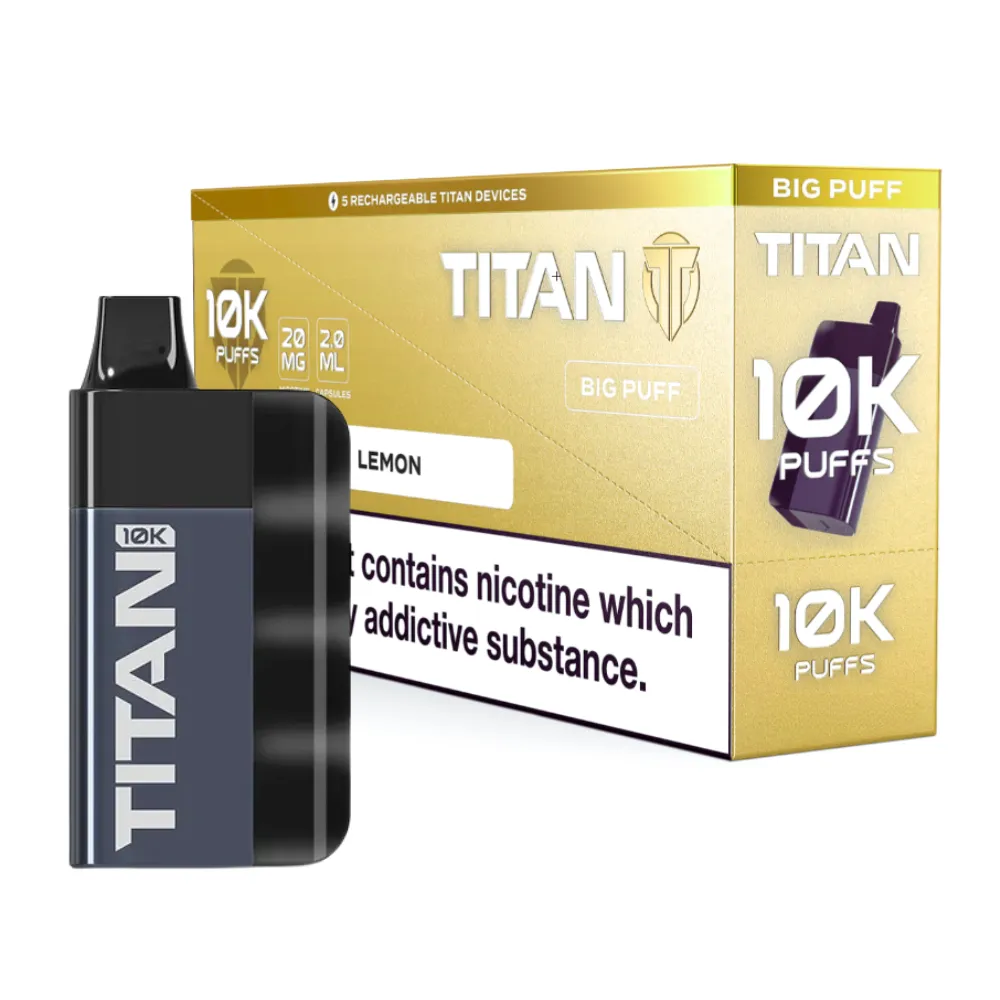 Titan 10K Box of 5 Rechargeable Prefilled Vape | £42.99 - Image 16