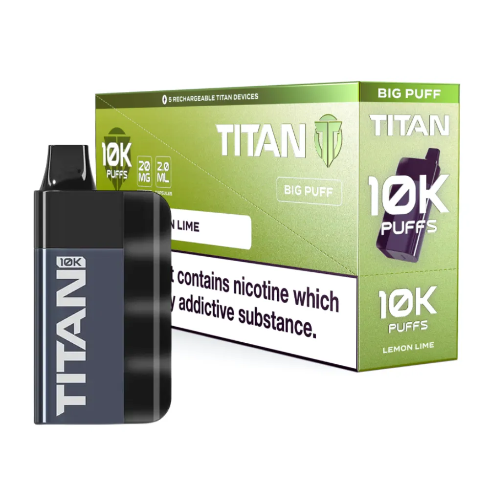 Titan 10K Box of 5 Rechargeable Prefilled Vape | £42.99 - Image 8