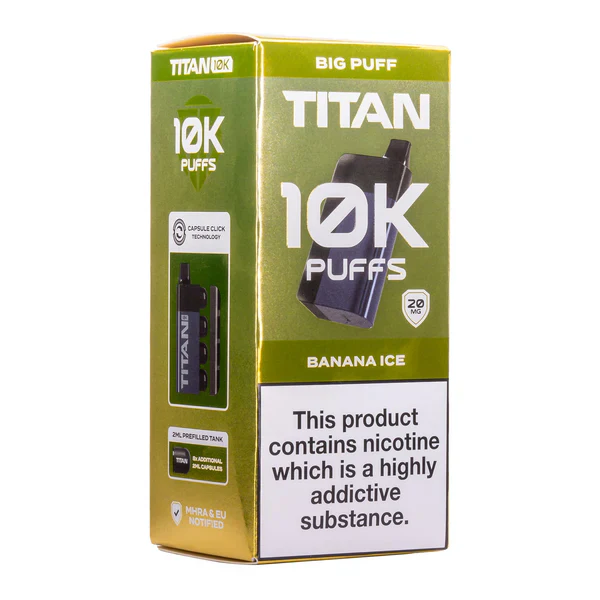 Titan Vape 10K | Rechargeable Prefilled Pod | Shop at £8.99!