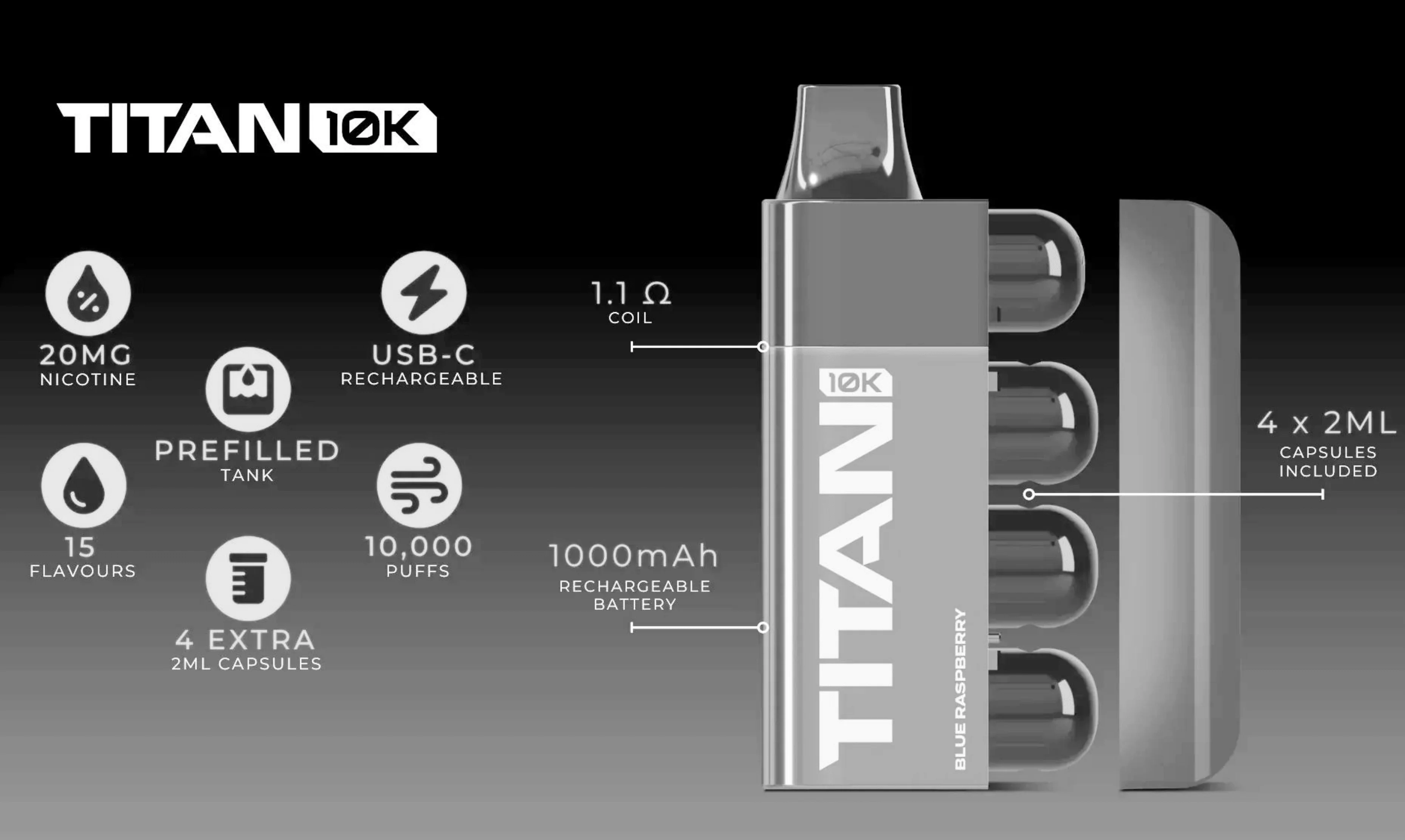 Titan X Prefilled Pod + Refill Containers - Image 7