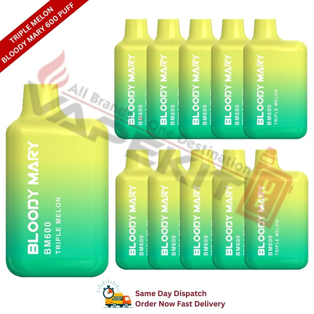 Triple Melon Bloody Mary 600 Puff Box of 10
