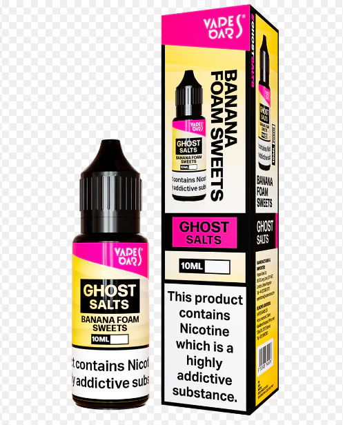 Vapes Bars Ghost Nic salts Banana Foam  - Only for £2.49 BIG SAVING!