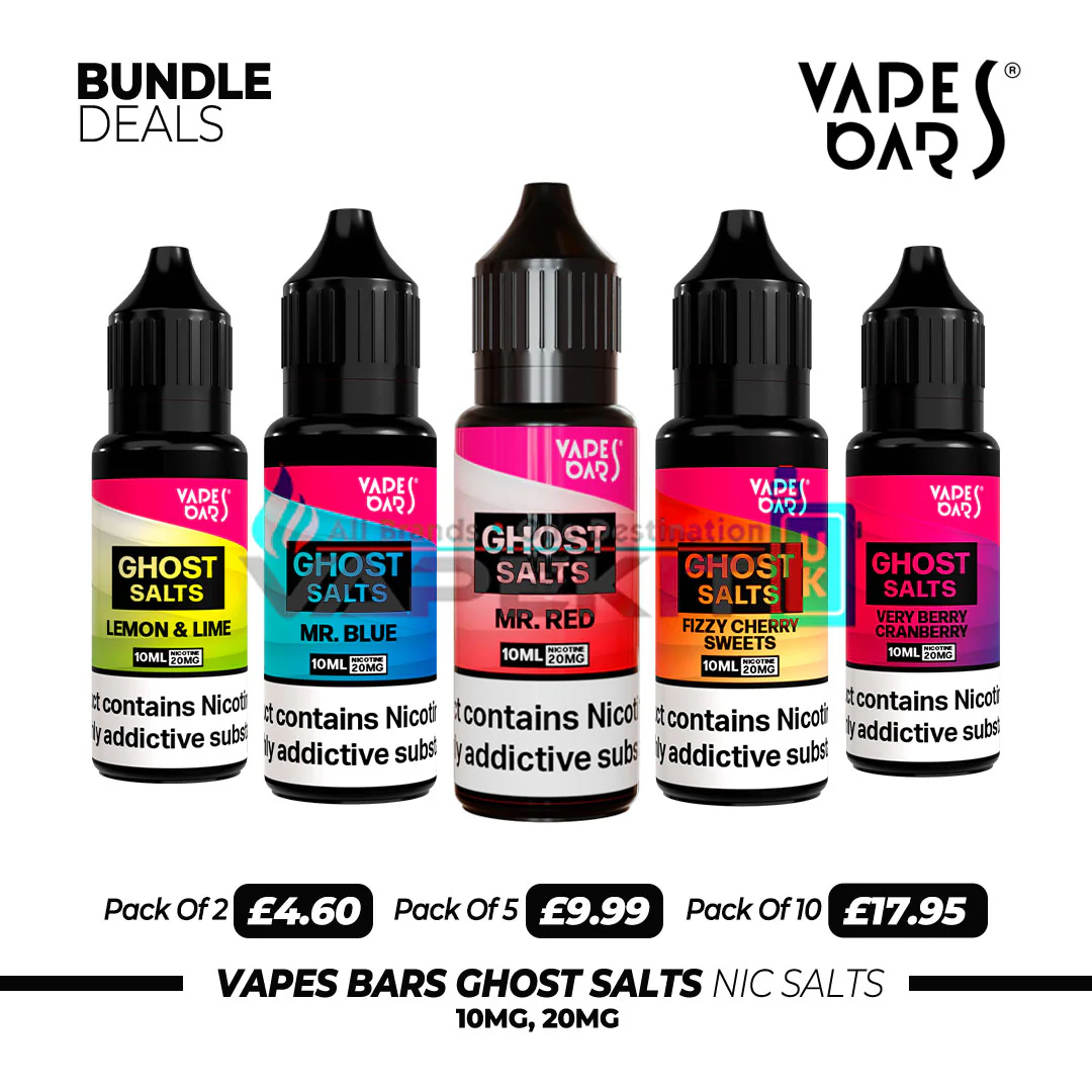 Vapes Bars Ghost Nic salts Fresh Mint - Only for £2.49 BIG SAVING! - Image 3