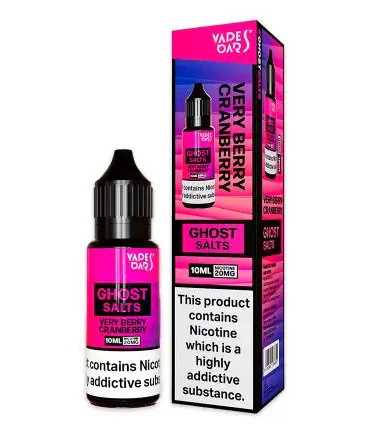 Vapes Bars Ghost Nic salts Very Berry Cranberry - Only for £2.49 BIG SAVING!
