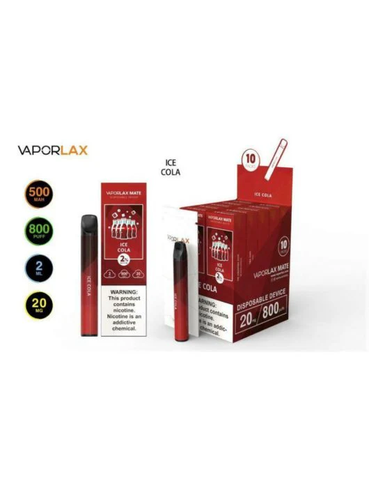 VAPORLAX MATE Prefilled Vape Pod 800 Puffs - Image 11