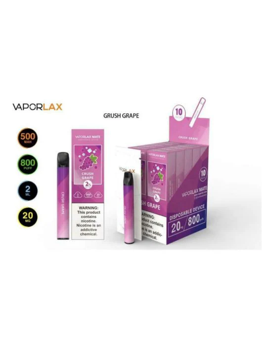 VAPORLAX MATE Prefilled Vape Pod 800 Puffs - Image 13