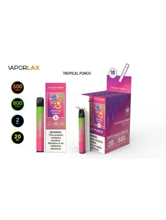 VAPORLAX MATE Prefilled Vape Pod 800 Puffs - Image 15
