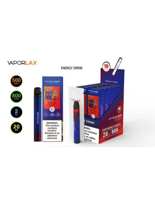 VAPORLAX MATE Prefilled Vape Pod 800 Puffs - Image 9