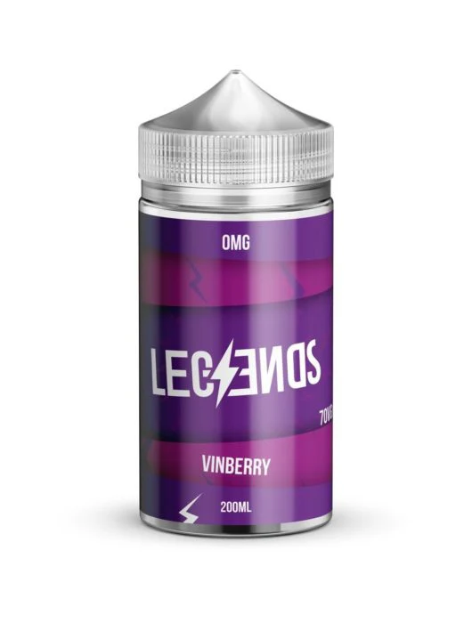 VINBERRY Vape Juice By Legends E-Liquid 0mg 200ml 70/30