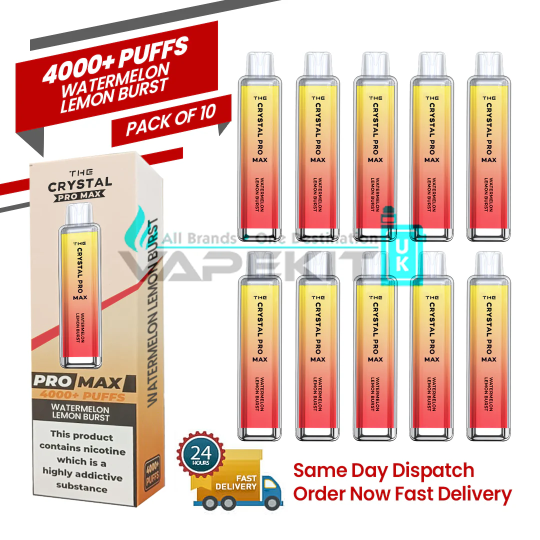 Watermelon Lemon Burst Crystal Pro Max 4000 Prefilled Vape