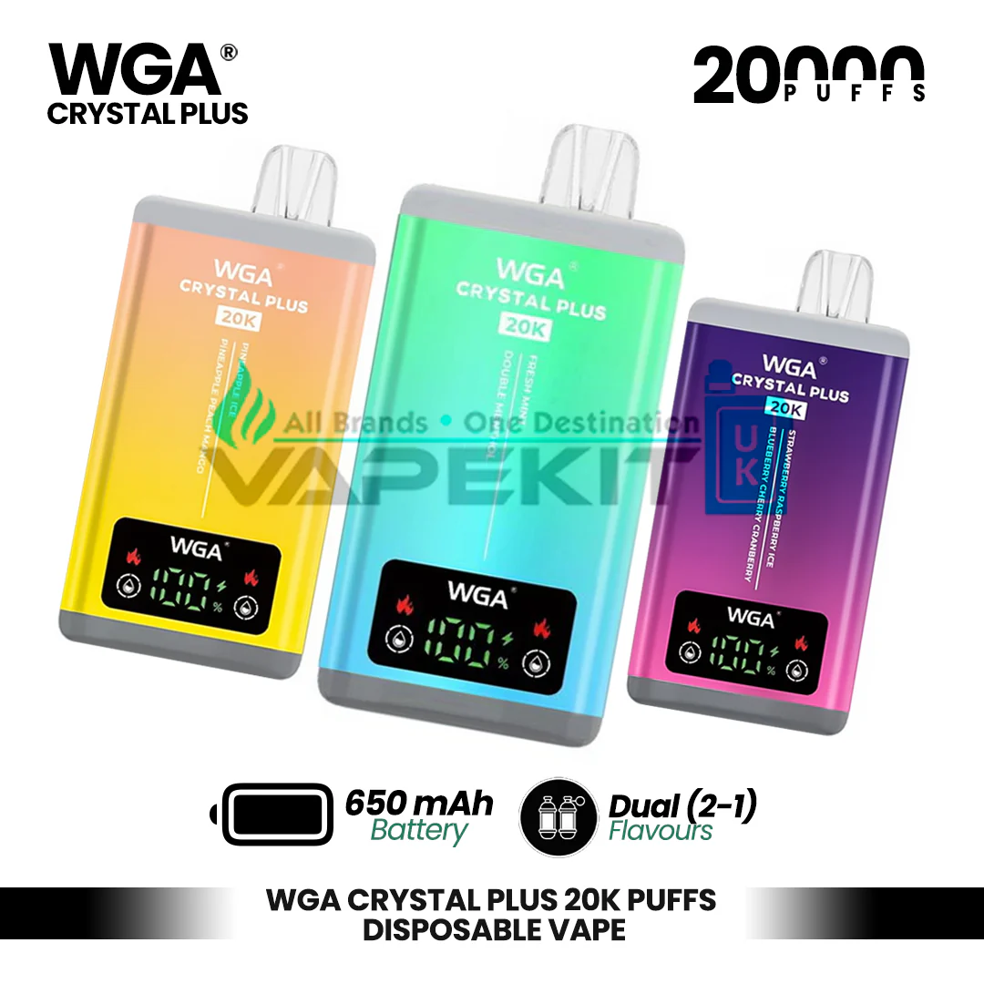 WGA Crystal Plus 20000 Puffs: Just at £11.99 Cheapest!